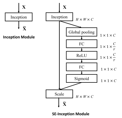 Figure 1. SE-Inception module